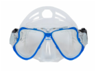 Šnorchlovací set 3 v 1, MODRÝ/TRANSPARENTNÍ, L/XL ploutve...