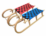 Acra sáně 125cm dřevěné A2042- rohačky