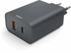 Hama 00086444 45W USB-C, USB-A  Charger PD Black