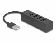 Delock 4portový USB hub USB 2.0 se 4 x USB Type-A samice černá