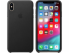 Apple Kožený kryt iPhone XS Max černý