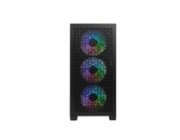 Cooler Master case Elite 302, Průhledná bočnice, mATX, 3x 120mm ARGB Fan, černá