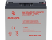 Baterie Conexpro AGM-12-20-DP AGM 12V/20Ah, M5, Deep cycle, živ. 10 let
