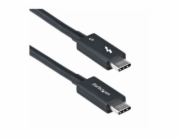 StarTech 2.6ft (80cm) Thunderbolt 5 Cable, 80Gbps/120Gbps, Certified - Kabel Thunderbolt - Thunderbolt 5 (M) do Thunderbolt 5 (M) - USB4 / Thunderbolt 3 / Thunderbolt 4 / Thunderbolt 5 / DisplayPort 2