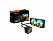 GIGABYTE Vodní chladič GAMING 240, 2x120mm, ARGB, LGA1851, AM5, černá