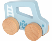 small foot Dřevěné auto na tlačení Modré