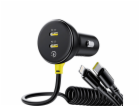 60W nabíječka do auta Baseus USB-C + kabel Lightning (černá)