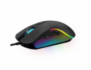 WG - Herní drátová RGB myš WG Chameleon III., RGB LED, černá