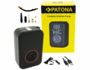 PATONA cestovní mini kompresor do auta, na kolo/ powerbank 4000 mAh/ LED SOS/ USB-A/ USB-C/ LCD