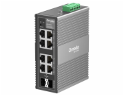 Switch TP-Link IES208G průmyslový, 2x SFP combo, 6x GLan, DIN, Omada SDN