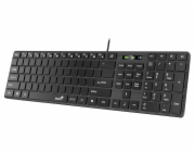 GENIUS Klávesnice Slimstar K500 Education, Bez písmen, Drátová USB, černá