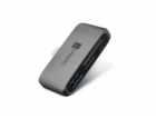 USB hub CONNECT IT CompactPRO + čtečka karet ANTRACITOVÁ
