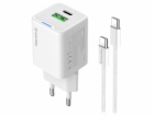 COLORWAY 1x USB-C/ 1x USB-A/ síťová nabíječka/ GaN/ PD/ P...