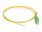 Pigtail SM 9/125, OS2, konektor SC(APC), LS0H, 1m