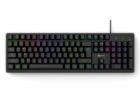 C-TECH Klávesnice Riven, Drátová USB, černá
