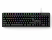 C-TECH Klávesnice Riven, Drátová USB, černá
