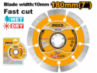 Ingco kotouč diamantový 180 x 10 mm