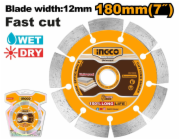 Ingco kotouč diamantový 180 x 12 mm