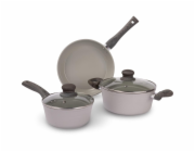 Lamart LT1284 Sada nádobí STRIPE 5 ks, šedá