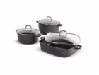 Lamart LT1287 Sada nádobí CAST 6 ks, černá