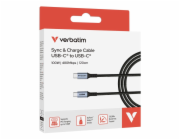 Verbatim USB-C->C kabel Sync & Charge 100W černý