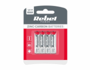 Baterie AAA (R03) Zn-Cl REBEL 4ks / blistr BAT0080B