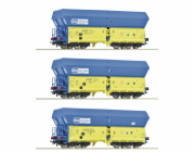 Roco Sada 3 ks nákladních výsypných vagónů PKP - 6600136