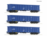 Roco Sada 3 ks otevřených nákladních vagónů PKP Cargo - 6600100