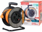 Strend Pro DG-FB04 buben 25m plast 4xzas. 3x1,5mm oranžov...