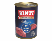 RINTI Singlefleisch Exclusive Horse - vlhké krmivo pro psy - 400g