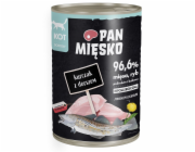 PAN MIĘSKO Chicken with cod - mokré krmivo pro kočky - 400g
