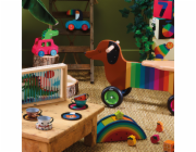 Vilac Dřevěné odrážedlo Barevný pejsek