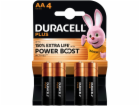 1x4 Duracell Plus Power Boost Mignon MN1500 AA LR6 1,5V