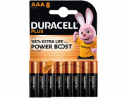 1x8 Duracell Plus Power Boost Micro MN2400 AAA LR03 1,5V