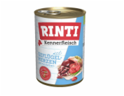 RINTI Kennerfleisch Poultry hearts - vlhké krmivo pro psy - 400g