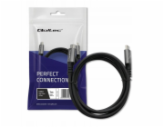 Qoltec Ultrarychlý kabel USB4 | USB-C PD 240W | Thunderbolt 3/4 | 4K | 40 Gb/s | 1 m | Černý