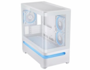 ASUS Case AP202 PRIME CASE, mATX, Průhledná bočnice, 3x 120mm ARGB Fan, bílá