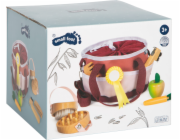 small foot Sada péče o koně s taškou červená