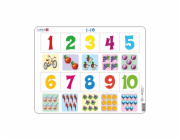 Larsen Vzdělávací puzzle Čísla 1-10 10 dílků