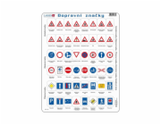 Larsen Vzdělávací puzzle Dopravní značky 48 dílků