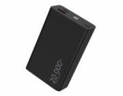 WG - Power Bank 20000 mAh, USB-C PD 20W + USB-A QC 22.5W, černá