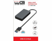 WG - HUB USB-A na 4x USB-A, USB 3.0, 5Gbps, černá