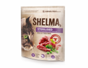 SHELMA Sterilised Rich in beef - suché krmivo pro kočky - 750g