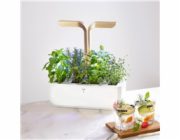 Véritable CONNECT - Smart automatický květináč s regulací osvětlení, bílá-champagne + 4 bylinkové náplně