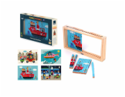 Vilac Dřevěná 4D skládačka Dopravní prostředky