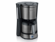 Kávovar Severin 9343 TYPE, KA 9343 TYPE, kapacita 8 šálků, objem 1 l, časovač, otočný filtr s vyjímatelnou filtrační vložkou 1 x4, 1000 W
