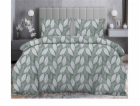 Sada povlečení na peřinu, bílá/zelená, 140 x 200 cm