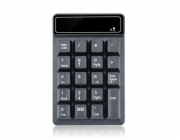 DeTech Bezdrátová numerická klávesnice Num pad K3, Bluetooth - černá Kompaktní provedení, materiál - plast, připojení - 2,4 GHz / Bluetooth, verze Bluetooth - V4.0, rozhraní - USB, baterie - typ AAA 