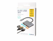PLATINET USB-C 3.2 GEN2 10GB/S HUB 3IN1 HDMI 4K USB-C PD 100W USB-A3.2 ALU