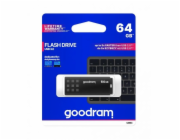 GOODRAM UME3 USB 3.0 Flash disk 64GB - černá Malý datový nosič GoodRam s kapacitou 64 GB lze uložit například do peněženky vedle klíčů, což uživateli umožní přístup k potřebným datům. Uzávěr má konve